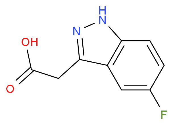 (5-FLUORO-1H-INDAZOL-3-YL)-ACETIC ACID_Molecular_structure_CAS_885271-22-7)