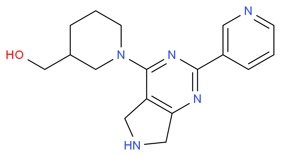 [1-(2-pyridin-3-yl-6,7-dihydro-5H-pyrrolo[3,4-d]pyrimidin-4-yl)piperidin-3-yl]methanol_Molecular_structure_CAS_)