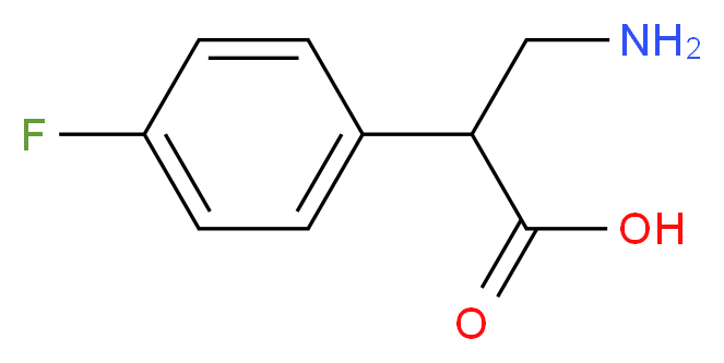 3-AMINO-2-(4-FLUORO-PHENYL)-PROPIONIC ACID_Molecular_structure_CAS_)