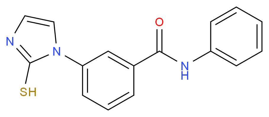 N-phenyl-3-(2-sulfanyl-1H-imidazol-1-yl)benzamide_Molecular_structure_CAS_)