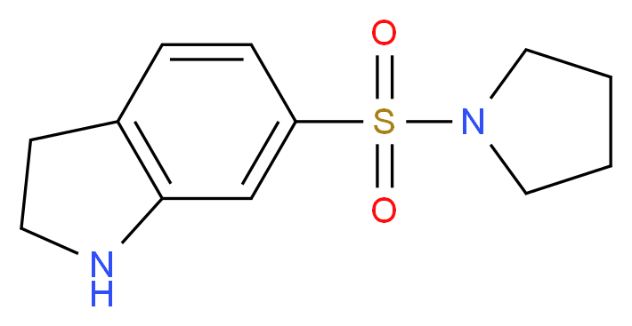 6-(pyrrolidine-1-sulfonyl)-2,3-dihydro-1H-indole_Molecular_structure_CAS_)