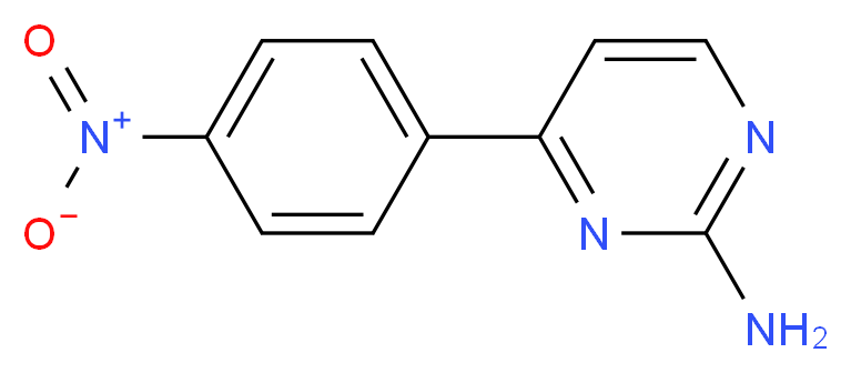 4-(4-Nitrophenyl)-2-pyrimidinamine_Molecular_structure_CAS_)