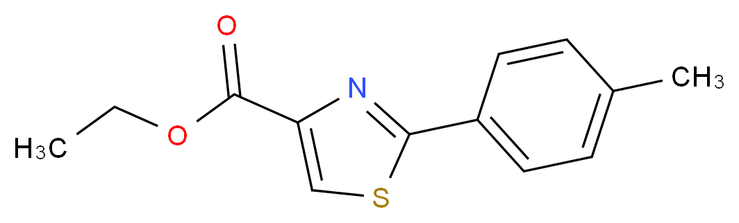 Ethyl 2-(4-methylphenyl)-1,3-thiazole-4-carboxylate_Molecular_structure_CAS_132089-32-8)