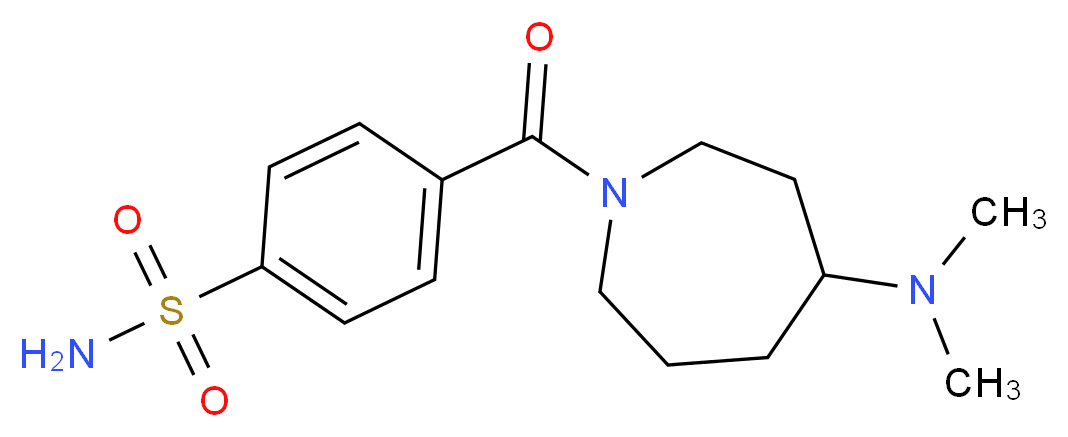 4-{[4-(dimethylamino)-1-azepanyl]carbonyl}benzenesulfonamide_Molecular_structure_CAS_)