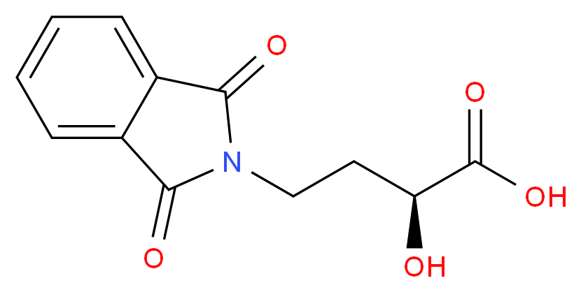 (S)-(+)-α-Hydroxy-1,3-dioxo-2-isoindolinebutyric acid_Molecular_structure_CAS_48172-10-7)