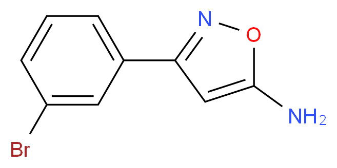3-(3-bromophenyl)-1,2-oxazol-5-amine_Molecular_structure_CAS_)