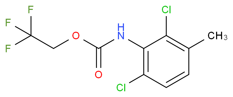 2,2,2-trifluoroethyl 2,6-dichloro-3-methylphenylcarbamate_Molecular_structure_CAS_)