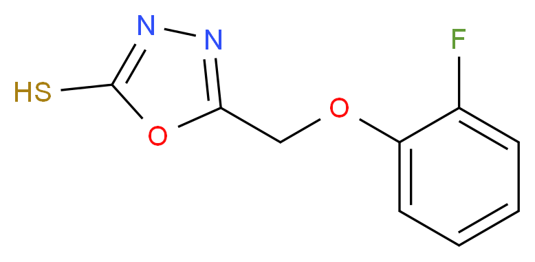 5-[(2-fluorophenoxy)methyl]-1,3,4-oxadiazole-2-thiol_Molecular_structure_CAS_)