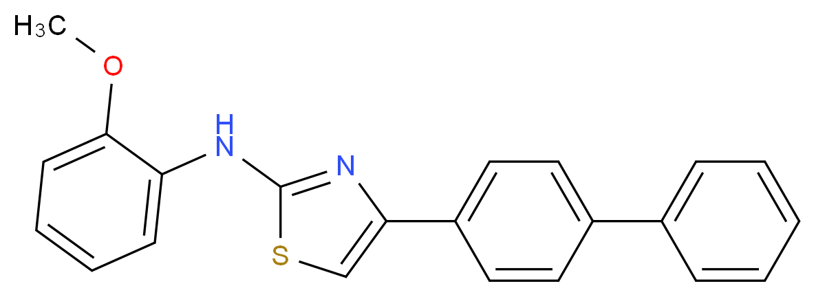 (4-Biphenyl-4-yl-thiazol-2-yl)-(2-methoxy-phenyl)-amine_Molecular_structure_CAS_)