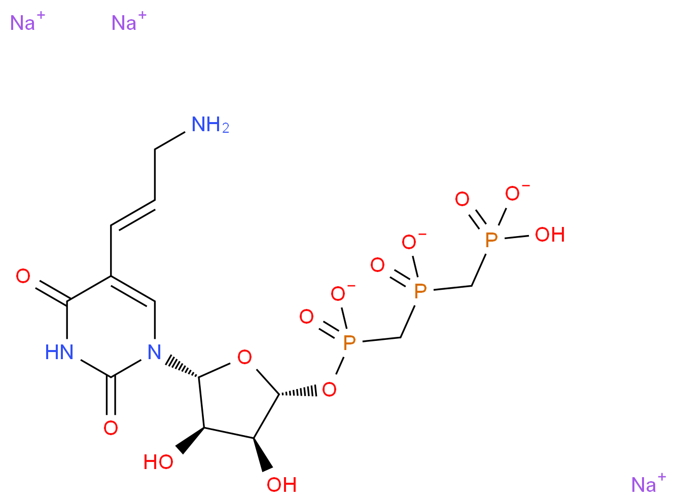 Aminoallyl-UTP sodium salt_Molecular_structure_CAS_75221-88-4)