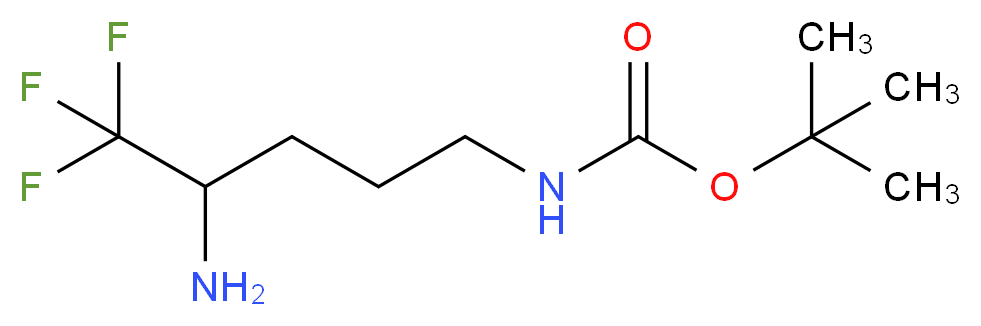 tert-butyl N-(4-amino-5,5,5-trifluoropentyl)carbamate_Molecular_structure_CAS_)