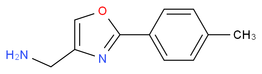 [2-(4-methylphenyl)-1,3-oxazol-4-yl]methanamine_Molecular_structure_CAS_)