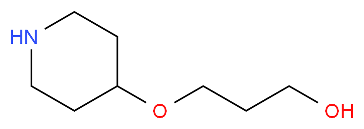 3-(piperidin-4-yloxy)propan-1-ol_Molecular_structure_CAS_)
