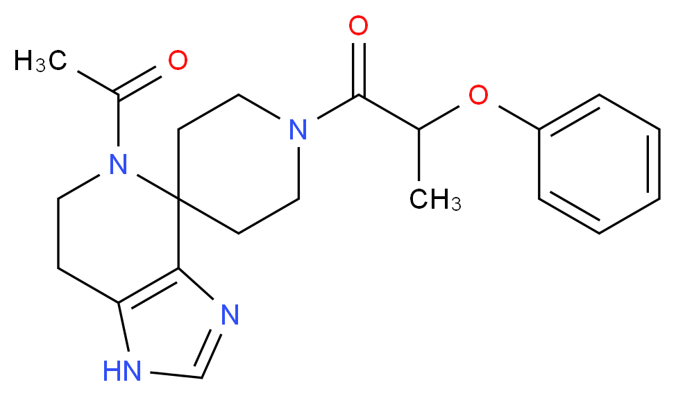 5-acetyl-1'-(2-phenoxypropanoyl)-1,5,6,7-tetrahydrospiro[imidazo[4,5-c]pyridine-4,4'-piperidine]_Molecular_structure_CAS_)
