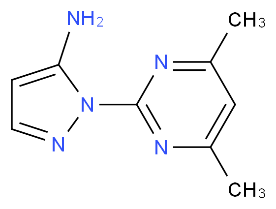 1-(4,6-dimethylpyrimidin-2-yl)-1H-pyrazol-5-amine_Molecular_structure_CAS_)