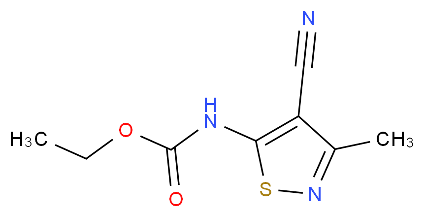 Ethyl 4-cyano-3-methylisothiazol-5-ylcarbamate_Molecular_structure_CAS_)