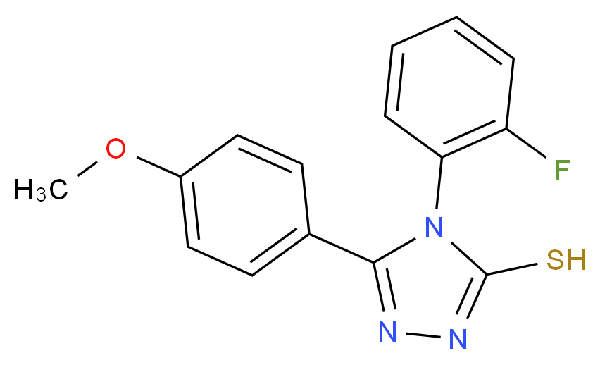 4-(2-Fluoro-phenyl)-5-(4-methoxy-phenyl)-4H-[1,2,4]triazole-3-thiol_Molecular_structure_CAS_)