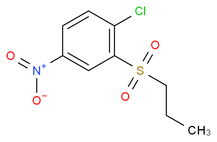 1-chloro-4-nitro-2-(propane-1-sulfonyl)benzene_Molecular_structure_CAS_)