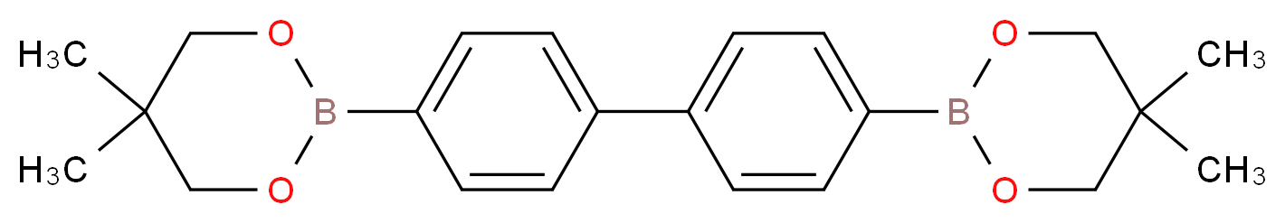 Biphenyl-4,4'-diboronic acid bis(neopentyl glycol) ester_Molecular_structure_CAS_5487-93-4)