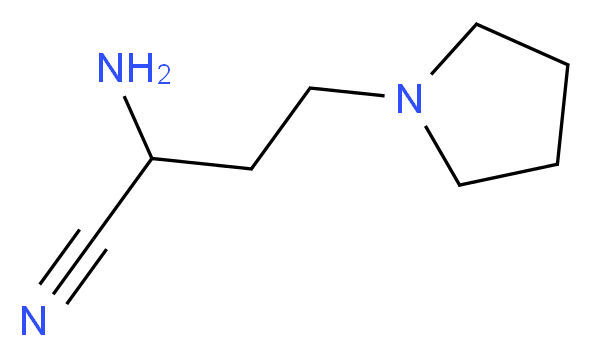 2-amino-4-(pyrrolidin-1-yl)butanenitrile_Molecular_structure_CAS_)