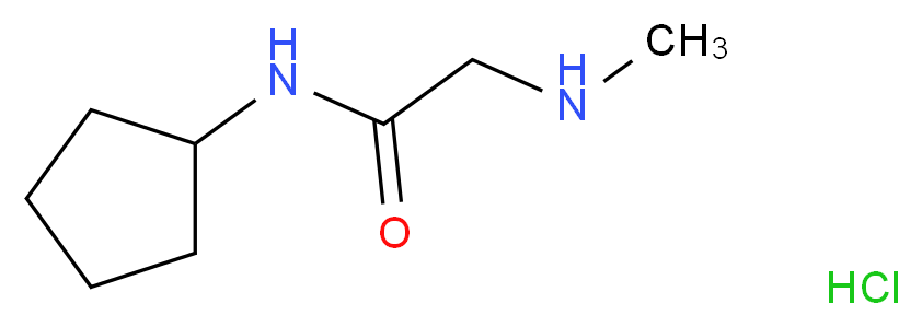 N-Cyclopentyl-2-(methylamino)acetamide hydrochloride_Molecular_structure_CAS_)
