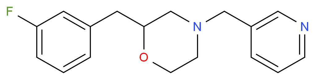 2-(3-fluorobenzyl)-4-(3-pyridinylmethyl)morpholine_Molecular_structure_CAS_)