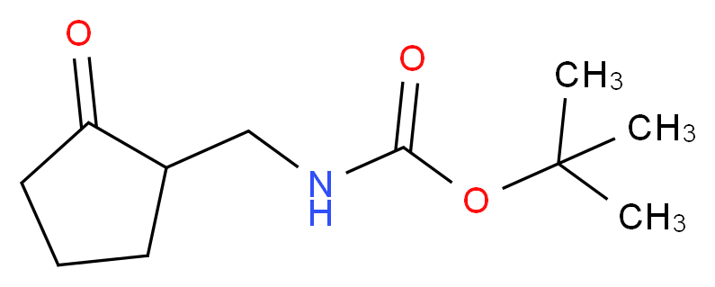 tert-butyl N-[(2-oxocyclopentyl)methyl]carbamate_Molecular_structure_CAS_)