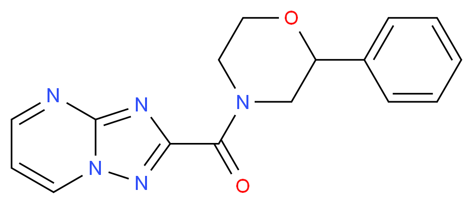 2-[(2-phenylmorpholin-4-yl)carbonyl][1,2,4]triazolo[1,5-a]pyrimidine_Molecular_structure_CAS_)