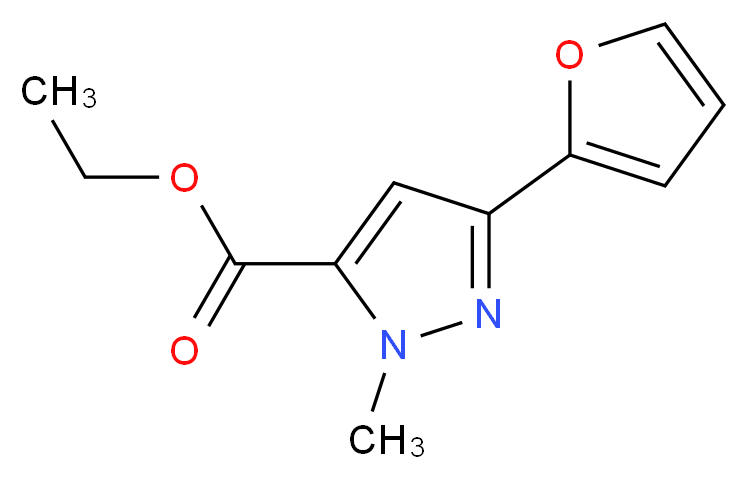 ethyl 3-(2-furyl)-1-methyl-1H-pyrazole-5-carboxylate_Molecular_structure_CAS_104295-62-7)