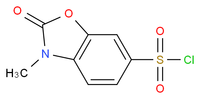 3-Methyl-2-oxo-2,3-dihydro-1,3-benzoxazole-6-sulfonyl chloride_Molecular_structure_CAS_)