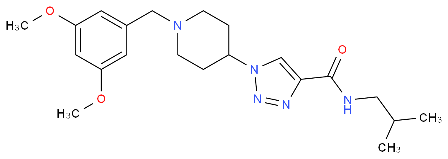 1-[1-(3,5-dimethoxybenzyl)-4-piperidinyl]-N-isobutyl-1H-1,2,3-triazole-4-carboxamide_Molecular_structure_CAS_)
