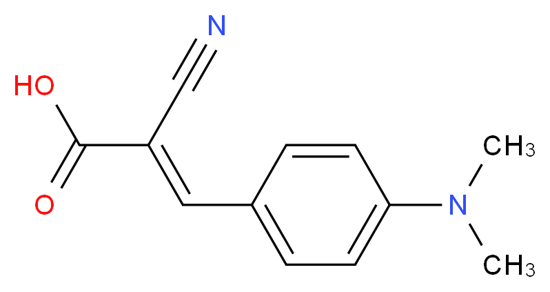 2-Cyano-3-(4-dimethylamino-phenyl)-acrylic acid_Molecular_structure_CAS_)