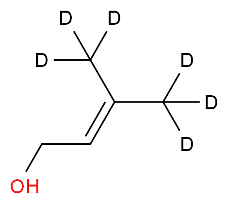 3-Methyl-2-buten-1-ol-d6 (d5 Major)(Contain ~3% d0)_Molecular_structure_CAS_53439-16-0)