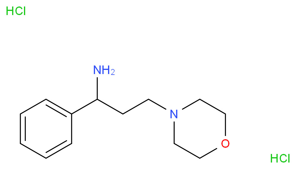 3-Morpholin-4-yl-1-phenyl-propylamine dihydrochloride_Molecular_structure_CAS_)