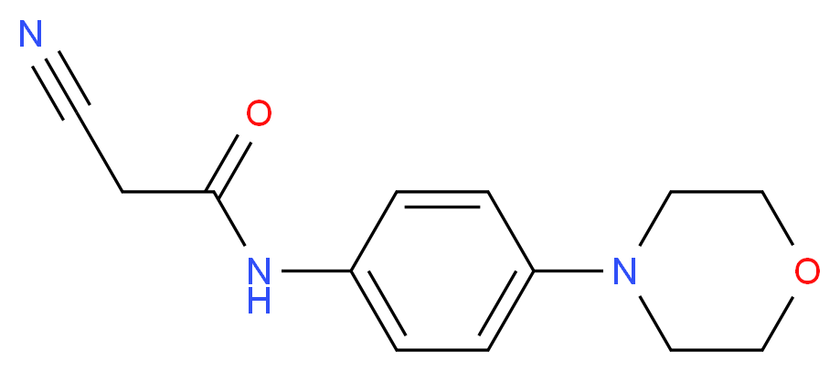 2-Cyano-N-(4-morpholin-4-yl-phenyl)-acetamide_Molecular_structure_CAS_)