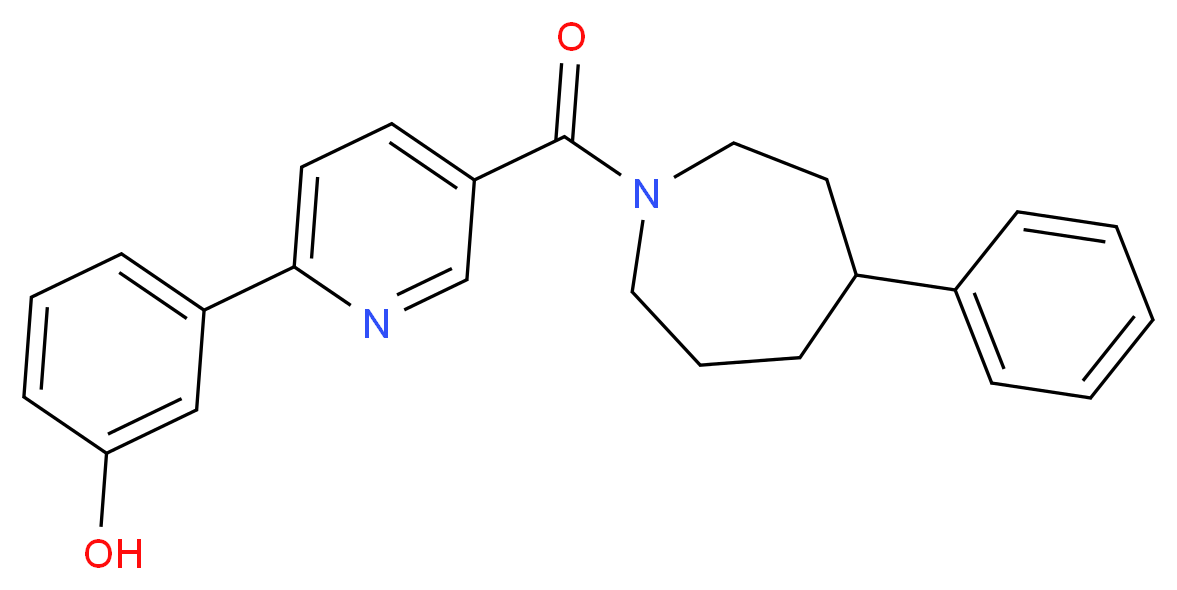 3-{5-[(4-phenylazepan-1-yl)carbonyl]pyridin-2-yl}phenol_Molecular_structure_CAS_)