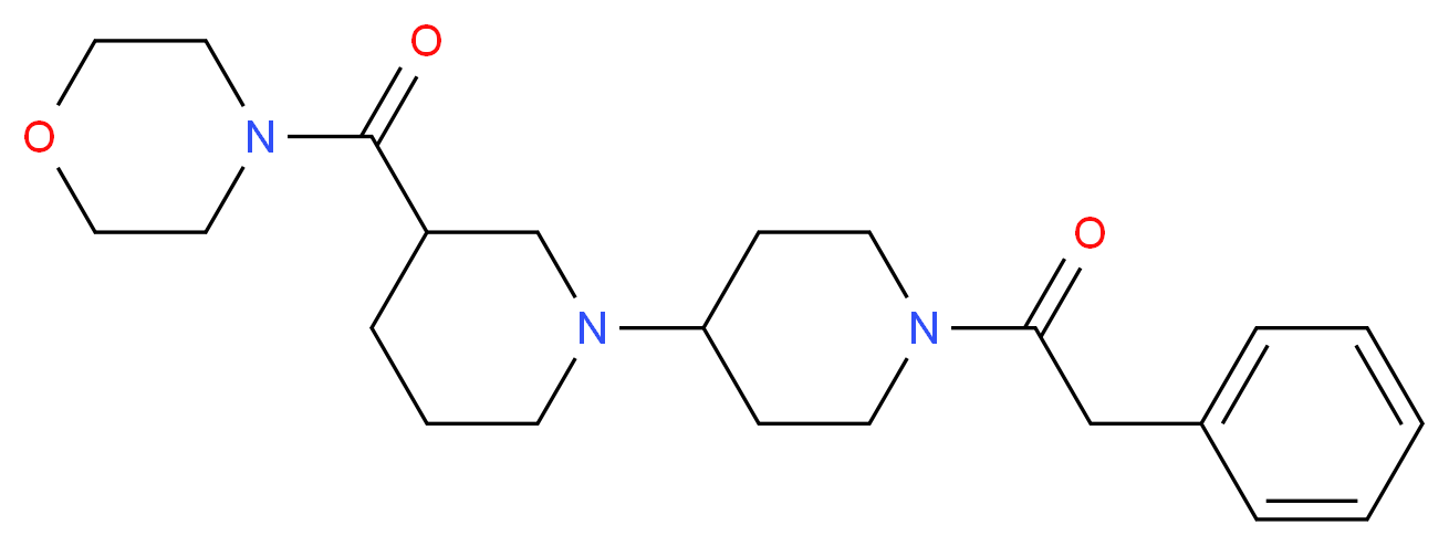 3-(morpholin-4-ylcarbonyl)-1'-(phenylacetyl)-1,4'-bipiperidine_Molecular_structure_CAS_)