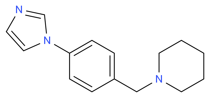 1-[4-(1H-imidazol-1-yl)benzyl]piperidine_Molecular_structure_CAS_)