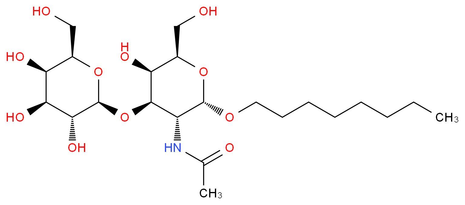 N-Octyl 2-Acetamido-2-deoxy-3-O-(β-D-galactopyranosyl)-α-D-glucopyranoside_Molecular_structure_CAS_607353-49-1)
