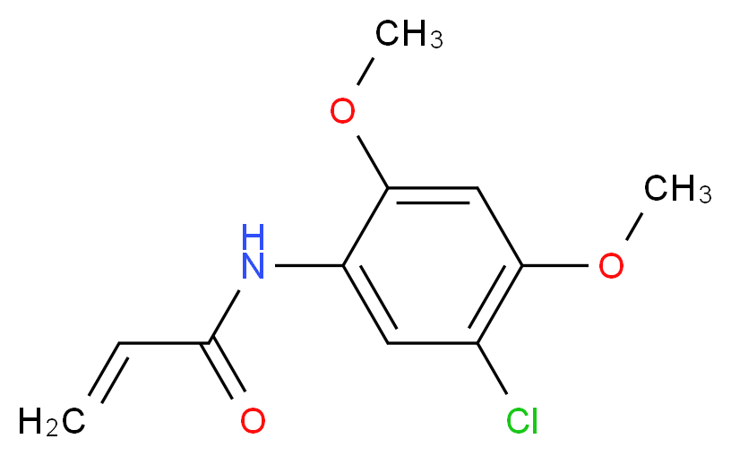 N-(5-chloro-2,4-dimethoxyphenyl)prop-2-enamide_Molecular_structure_CAS_)