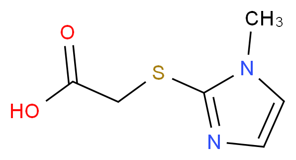 2-[(1-methyl-1H-imidazol-2-yl)sulfanyl]acetic acid_Molecular_structure_CAS_)