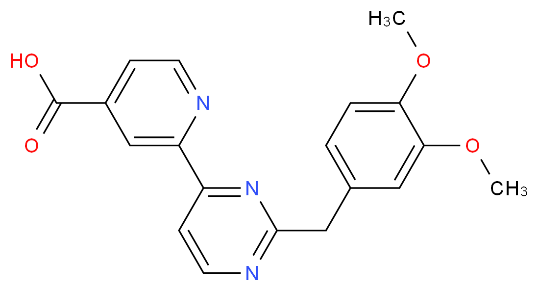 2-[2-(3,4-dimethoxybenzyl)pyrimidin-4-yl]isonicotinic acid_Molecular_structure_CAS_)