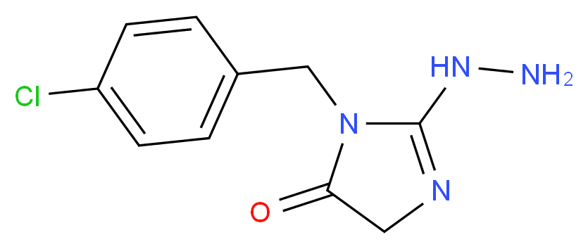 1-(4-Chlorobenzyl)-2-hydrazino-4,5-dihydro-1H-imidazol-5-one_Molecular_structure_CAS_)