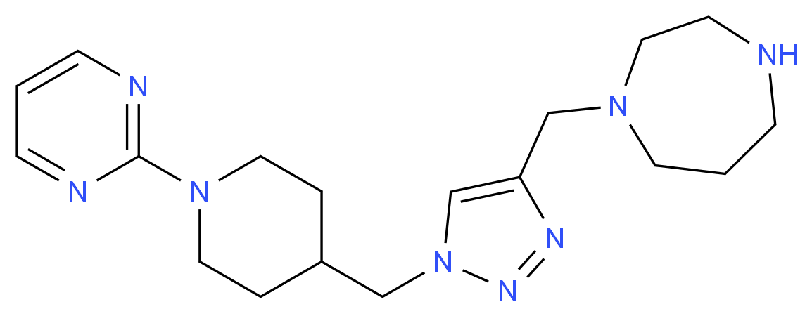 1-({1-[(1-pyrimidin-2-ylpiperidin-4-yl)methyl]-1H-1,2,3-triazol-4-yl}methyl)-1,4-diazepane_Molecular_structure_CAS_)