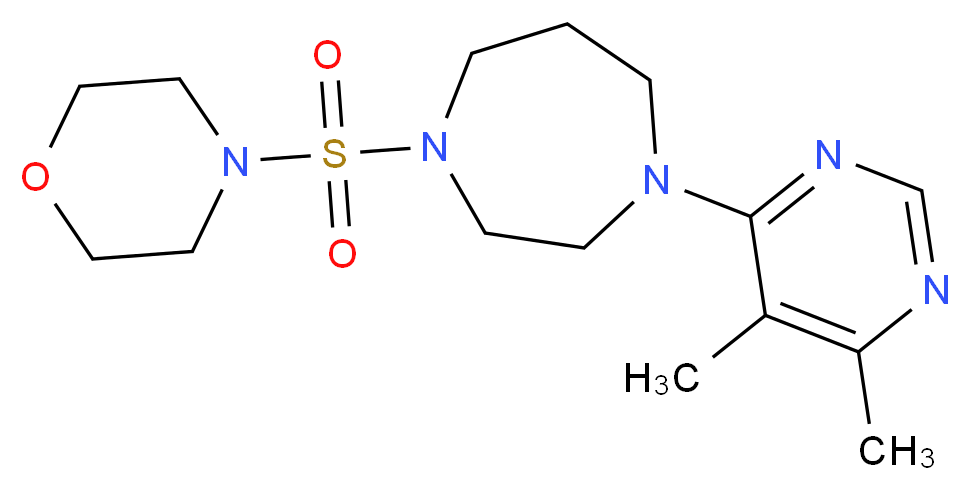 1-(5,6-dimethylpyrimidin-4-yl)-4-(morpholin-4-ylsulfonyl)-1,4-diazepane_Molecular_structure_CAS_)