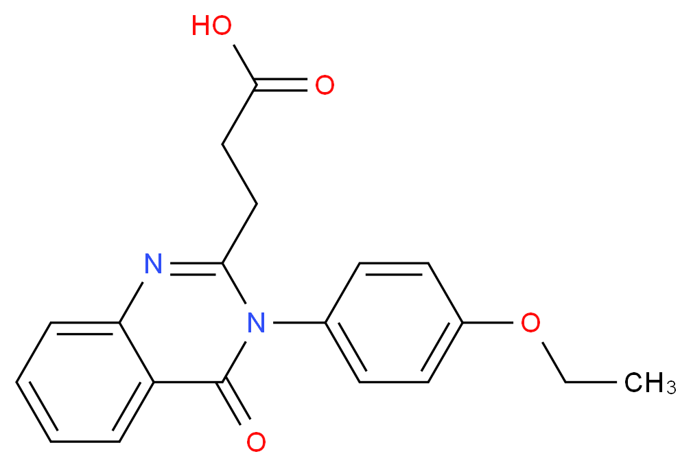 3-[3-(4-Ethoxy-phenyl)-4-oxo-3,4-dihydro-quinazolin-2-yl]-propionic acid_Molecular_structure_CAS_)