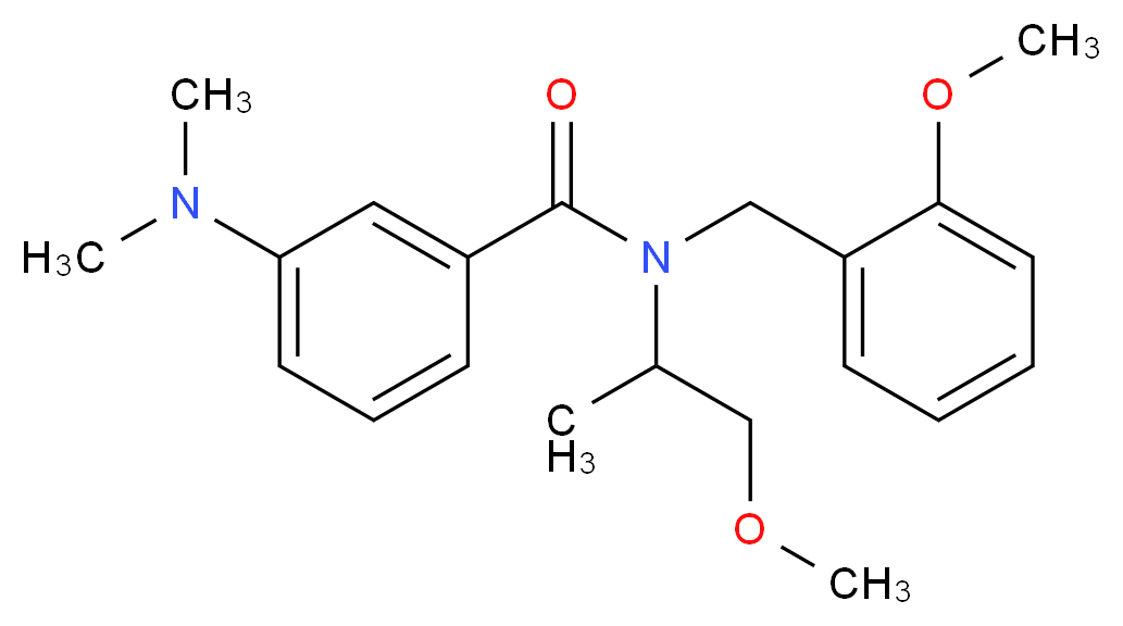 3-(dimethylamino)-N-(2-methoxybenzyl)-N-(2-methoxy-1-methylethyl)benzamide_Molecular_structure_CAS_)