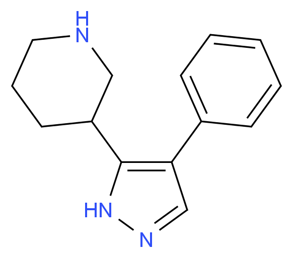 3-(4-phenyl-1H-pyrazol-5-yl)piperidine_Molecular_structure_CAS_)