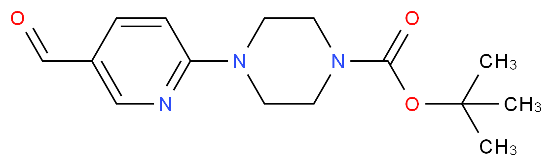 tert-butyl 4-(5-formylpyrid-2-yl)piperazine-1-carboxylate_Molecular_structure_CAS_479226-10-3)