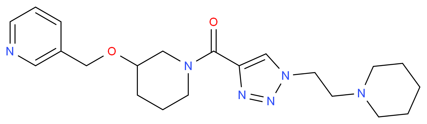 3-({[1-({1-[2-(1-piperidinyl)ethyl]-1H-1,2,3-triazol-4-yl}carbonyl)-3-piperidinyl]oxy}methyl)pyridine_Molecular_structure_CAS_)